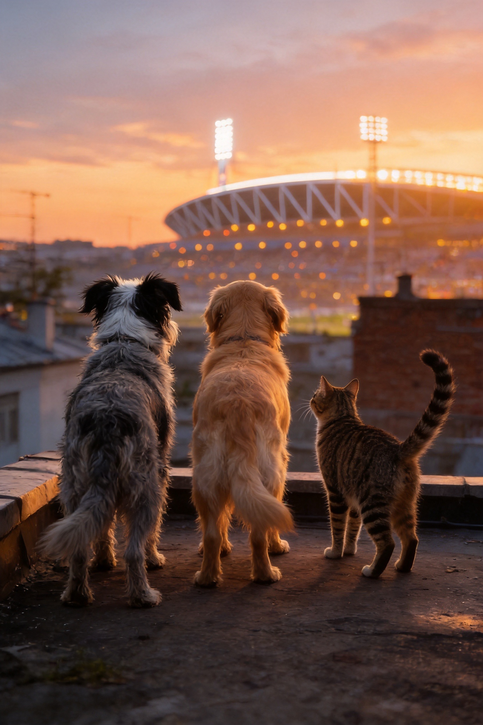 World Cup stadium bowl in view